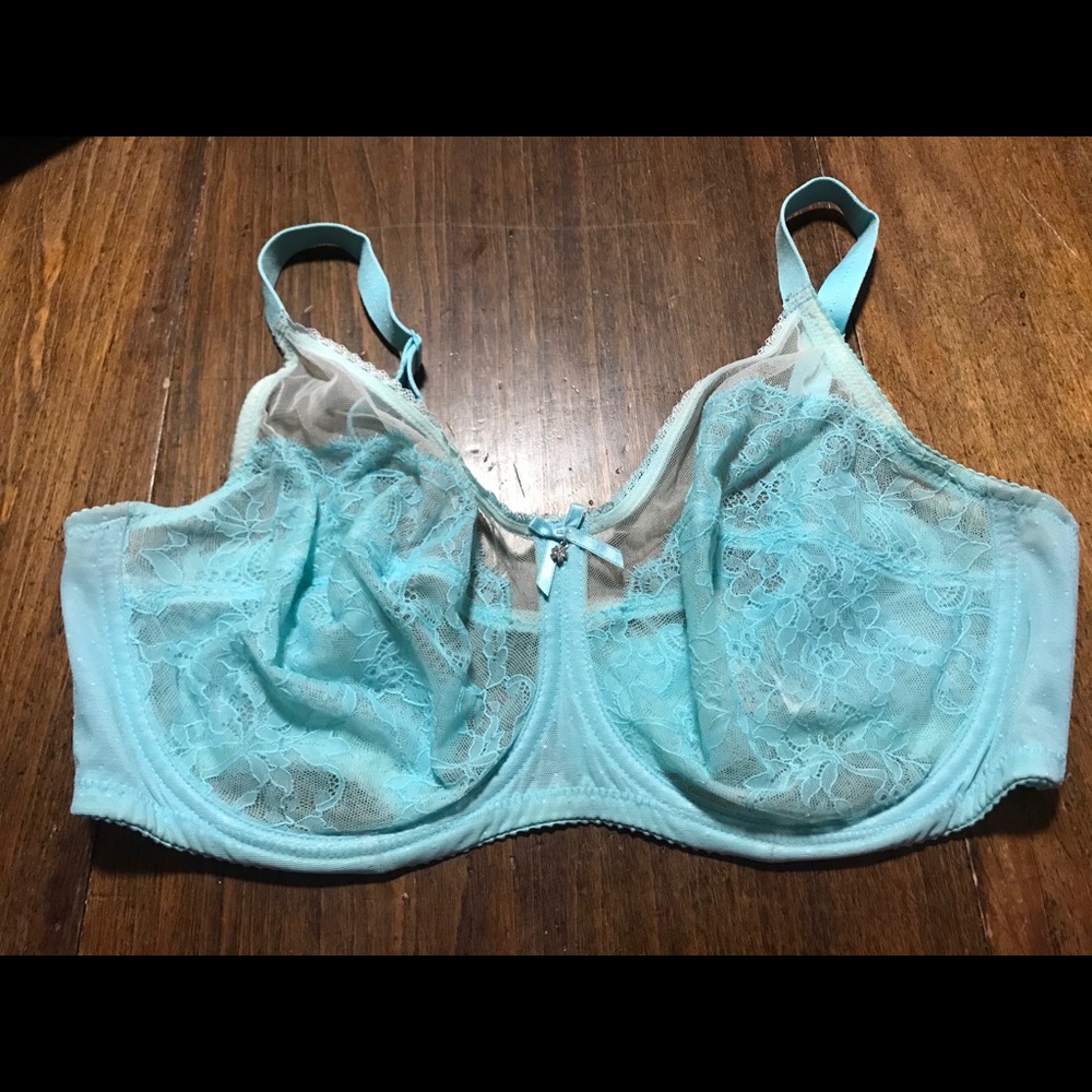 Wacoal ‘Retro Chic’ 855186 36DDD in RobinsEgg